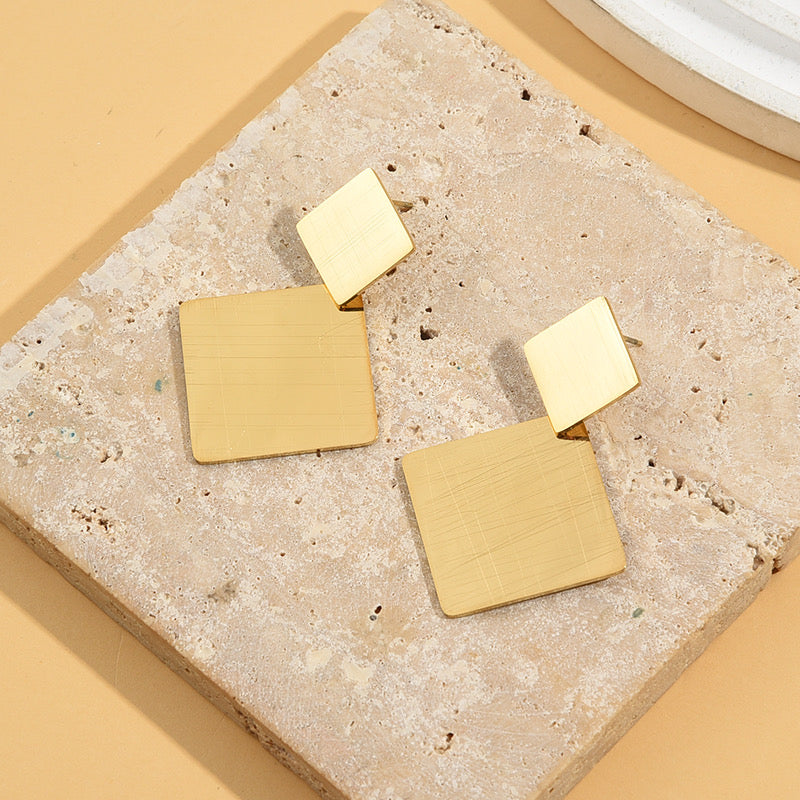 Boucles d’oreilles « Arkéa » (100% acier inoxydable)